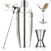 Rrlnmd 24oz 750ml Cocktail Bar - Bộ bình lắc, máy trộn, Jigger, thìa trộn, lọc - Dành cho người mới - Giá 288.310 VND