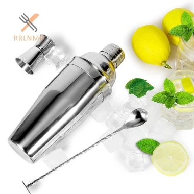 Rrlnmd 24oz 750ml Cocktail Bar - Bộ bình lắc, máy trộn, Jigger, thìa trộn, lọc - Dành cho người mới - Giá 288.310 VND