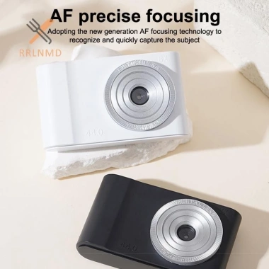 Rrlnmd 44MP Mini CCD Máy Ảnh 4K 8X Zoom Ống Kính Đôi Thẻ Nhớ Quà Tặng Bé Gái Du Lịch 8