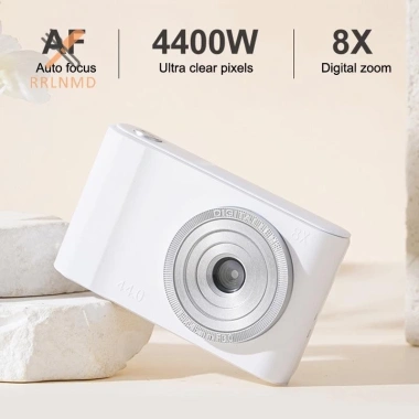 Rrlnmd 44MP Mini CCD Máy Ảnh 4K 8X Zoom Ống Kính Đôi Thẻ Nhớ Quà Tặng Bé Gái Du Lịch 9