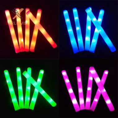 Rrlnmd 6 Cái Gậy LED RGB Đa Màu, Bọt Dính Cổ Vũ - Tiệc Sinh Nhật, Cưới - 57.970₫