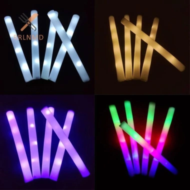 Rrlnmd 6 Cái Gậy LED RGB Đa Màu, Bọt Dính Cổ Vũ - Tiệc Sinh Nhật, Cưới - 57.970₫