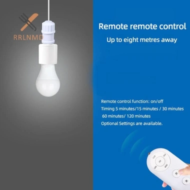 Rrlnmd Điều khiển từ xa không dây E27 – Giá đỡ đèn, ổ cắm 8m, LED, AC180‑250V