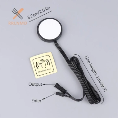 Rrlnmd Dimmer Cảm Biến Penetrag Switch 12-24V Bảng Gỗ Công Tắc LED Điều Chỉnh Độ Sáng Ẩn Mới 5