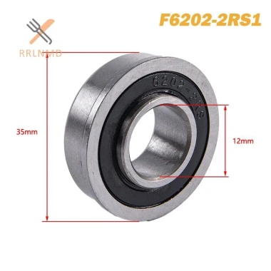 Rrlnmd F6.202-2RS Mặt bích ABEC-1 Rãnh sâu xe đẩy sân vườn Bóng con dấu Wheelb mới