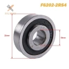 Rrlnmd F6.202-2RS Mặt bích ABEC-1 Rãnh sâu xe đẩy sân vườn Bóng con dấu Wheelb mới 10