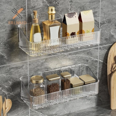 Rrlnmd Giá Đỡ Treo Tường Dầu Gội PET Trong Suốt Không Khoan Tháo Rời Giá 51.150 VND