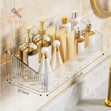 Rrlnmd Giá Đỡ Treo Tường Dầu Gội PET Trong Suốt Không Khoan Tháo Rời Giá 51.150 VND