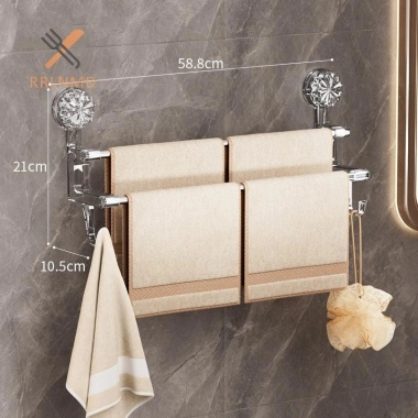 Rrlnmd Giá treo khăn thép không gỉ – Đỡ tắm, thanh tắm, phụ kiện 125.730₫