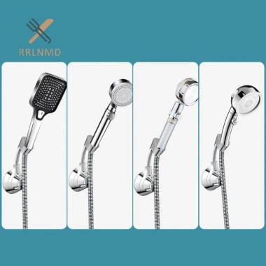 Rrlnmd Hút Cốc Tắm, Đầu Tắm Điều Chỉnh, Giá Đỡ Vòi Phun Cầm Tay, Đục Lỗ, Nhiều Góc Xoay, Vòi Hoa Sen - 99.330₫