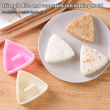 Rrlnmd Khuôn Sushi Onigiri Tam Giác - Máy làm sushi, bấm cơm, phụ kiện bento nhà bếp, mới 61.9k (giảm 23%)