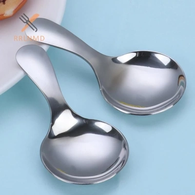 Rrlnmd Thìa Inox Tay Ngắn Kem Trà Cà Phê và Thìa Trẻ Em Muỗng Mới Ưu Đãi 34.320₫