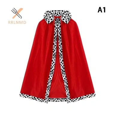 Rrlnmd Trang Phục Halloween Trẻ Em Áo Choàng Đỏ Vua Hoàng Tử, Miện và Đạo Cụ 32.780 VND