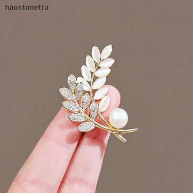Ru Opal ngọc trai lụa mì – Tai thổ cẩm, phù hợp áo chống ánh sáng, phụ kiện xòe, huy hiệu pin khóa tinh tế