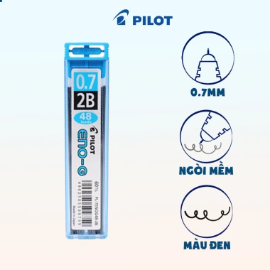 Ruột Chì Bấm Pilot 2B 0.5/0.7mm Ngòi Nhật Bản Đậm Nét, Hạn Chế Gãy, Chính Hãng 3