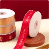 Ruy băng dập nóng đỏ - Bao bì quà tặng năm mới, trang trí bánh và bó hoa, 52.098đ 3