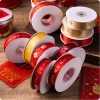 Ruy băng dập nóng đỏ - Bao bì quà tặng năm mới, trang trí bánh và bó hoa, 52.098đ 5
