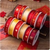 Ruy băng dập nóng đỏ - Bao bì quà tặng năm mới, trang trí bánh và bó hoa, 52.098đ 6