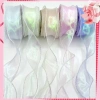 Ruy băng satin phẳng đuôi cá 4cm/10mm sợi sóng cạnh gói hoa quà tặng trang trí bánh sinh nhật 45.990đ 2