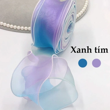 Ruy băng voan cầu vồng viền sóng 6cm cao cấp - Giá chỉ 25.000, màu sắc rực rỡ, độ bền cao 10 Ruy băng voan cầu vồng viền sóng 6cm cao cấp - Giá chỉ 25.000, màu sắc rực rỡ, độ bền cao 10