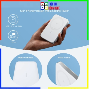 Sạc dự phòng Anker MagGo 1C 15W 10.000mAh A1.664 - Bảo hành 18 tháng, 1 đổi 1 Sạc dự phòng Anker MagGo 1C 15W 10.000mAh A1.664 - Bảo hành 18 tháng, 1 đổi 1