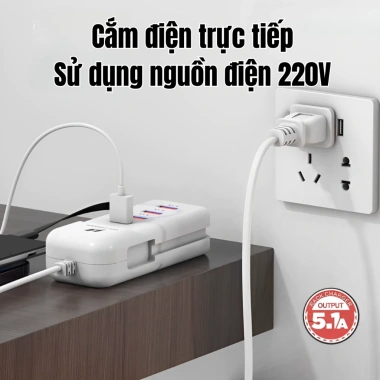 Sạc nhanh 5 trong 1 MONQIQI đa năng bảo vệ thiết bị, sạc đồng thời 5 điện thoại - Giá 120.000 VND