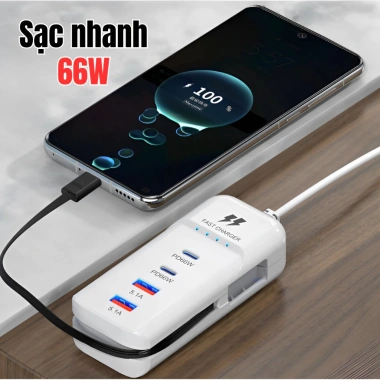 Sạc nhanh 5 trong 1 MONQIQI đa năng bảo vệ thiết bị, sạc đồng thời 5 điện thoại - Giá 120.000 VND