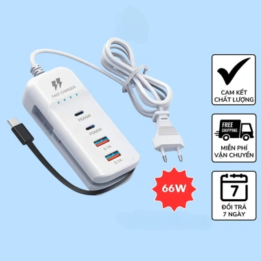 Sạc nhanh 5 trong 1 MONQIQI đa năng bảo vệ thiết bị, sạc đồng thời 5 điện thoại - Giá 120.000 VND