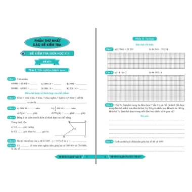 Sách 36 Đề Ôn Luyện Toán Lớp 4 - Nắm Vững Kiến Thức, Giá Ưu Đãi 87.200đ, ndbooks 4