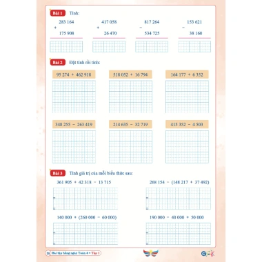 Sách - Bài Tập Hằng Ngày Toán Lớp 4 - Tập 1 - Cánh Diều (1 cuốn) 6 Sách - Bài Tập Hằng Ngày Toán Lớp 4 - Tập 1 - Cánh Diều (1 cuốn) 6