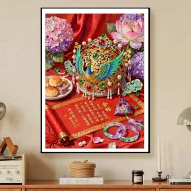 Sách Cưới Lễ Hội Trung Hoa 2.026 - Bộ Thêu Phượng Hoàng Vương Miện Chữ Thập, Gói Cao Cấp 8 Sách Cưới Lễ Hội Trung Hoa 2.026 - Bộ Thêu Phượng Hoàng Vương Miện Chữ Thập, Gói Cao Cấp 8