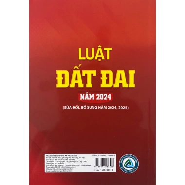 Sách Luật Đất Đai 2.024 - Giá chỉ 72.900₫, cập nhật luật mới, hướng dẫn thực tiễn 5 Sách Luật Đất Đai 2.024 - Giá chỉ 72.900₫, cập nhật luật mới, hướng dẫn thực tiễn 5