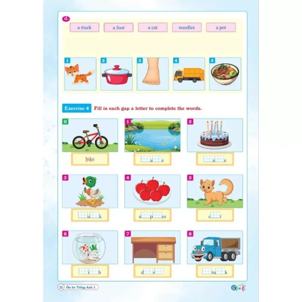 Hình ảnh sản phẩm Sách - Ôn Hè Tiếng Anh Lớp 1 - Dành cho học sinh lớp 1 lên 2 (1 cuốn)