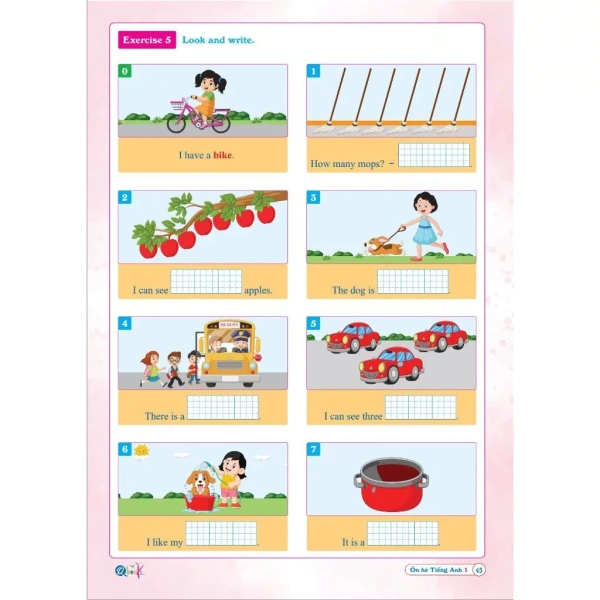 Hình ảnh sản phẩm Sách - Ôn Hè Tiếng Anh Lớp 1 - Dành cho học sinh lớp 1 lên 2 (1 cuốn)
