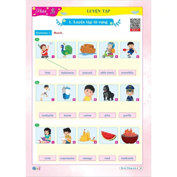Hình ảnh sản phẩm Sách - Ôn Hè Tiếng Anh Lớp 5 - Dành cho học sinh lớp 5 lên 6 (1 cuốn)