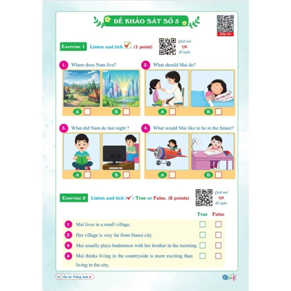 Hình ảnh sản phẩm Sách - Ôn Hè Tiếng Anh Lớp 5 - Dành cho học sinh lớp 5 lên 6 (1 cuốn)