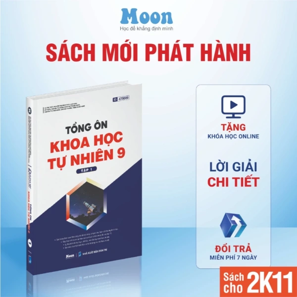 Hình ảnh sản phẩm Sách Ôn Thi Vào 10 Lớp 9 - Tổng Ôn Toán Văn Anh Cho 2K11 - Giảm 34k - Moonbook