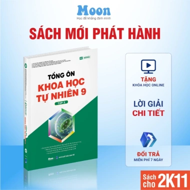 Sách Ôn Thi Vào 10 Lớp 9 - Tổng Ôn Toán Văn Anh Cho 2K11 - Giảm 34k - Moonbook 15