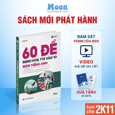 Sách Ôn Thi Vào 10 Lớp 9 - Tổng Ôn Toán Văn Anh Cho 2K11 - Giảm 34k - Moonbook 22