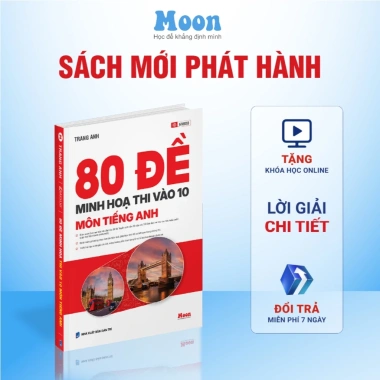 Sách Ôn Thi Vào 10 Lớp 9 - Tổng Ôn Toán Văn Anh Cho 2K11 - Giảm 34k - Moonbook 25