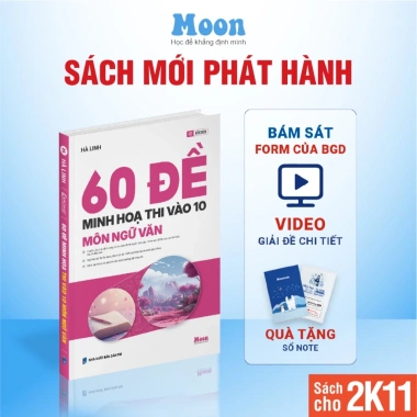 Sách Ôn Thi Vào 10 Lớp 9 - Tổng Ôn Toán Văn Anh Cho 2K11 - Giảm 34k - Moonbook 28