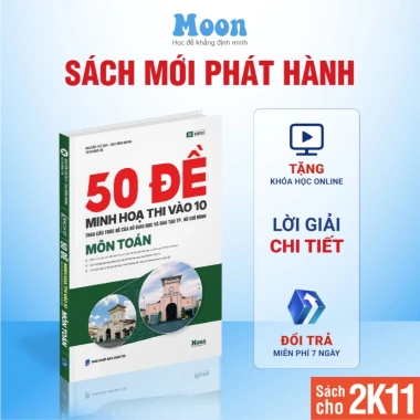 Sách Ôn Thi Vào 10 Lớp 9 - Tổng Ôn Toán Văn Anh Cho 2K11 - Giảm 34k - Moonbook 29