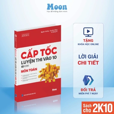Sách Ôn Thi Vào 10 Lớp 9 - Tổng Ôn Toán Văn Anh Cho 2K11 - Giảm 34k - Moonbook 30