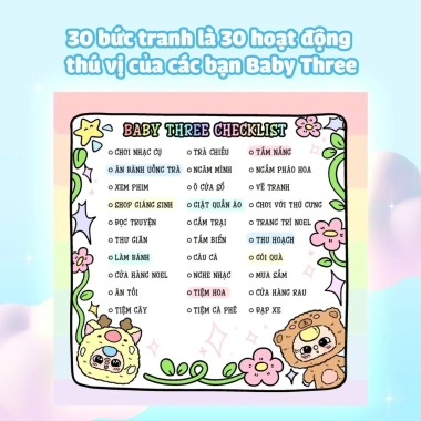 Sách tô màu Baby Three Cầu Vồng Cảm Xúc - 30 chủ đề, 62 trang, 49.000₫ 4 Sách tô màu Baby Three Cầu Vồng Cảm Xúc - 30 chủ đề, 62 trang, 49.000₫ 4