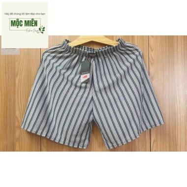 SALE HOT Quần Đùi Nam Sọc Trắng Thun Co Giãn Túi Sau Mặc Ngủ SUNMEN 45-90kg 20.000₫