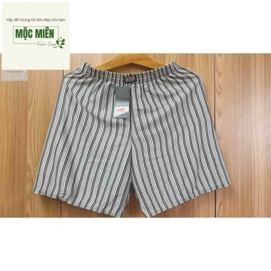 SALE HOT Quần Đùi Nam Sọc Trắng Thun Co Giãn Túi Sau Mặc Ngủ SUNMEN 45-90kg 20.000₫