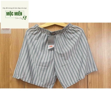 SALE HOT Quần Đùi Nam Sọc Trắng Thun Co Giãn Túi Sau Mặc Ngủ SUNMEN 45-90kg 20.000₫
