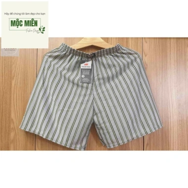 SALE HOT Quần Đùi Nam Sọc Trắng Thun Co Giãn Túi Sau Mặc Ngủ SUNMEN 45-90kg 20.000₫