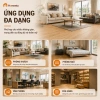 Sàn nhựa giả gỗ SPC hèm khóa 122x18.3cm dày 4mm – Chống nước, lắp ghép nhanh, BH 2 năm – 289k 4