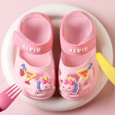 Sandal Mario Đế bằng mềm, chống đá, họa tiết hoạt hình dễ thương cho bé tập - 177.450₫